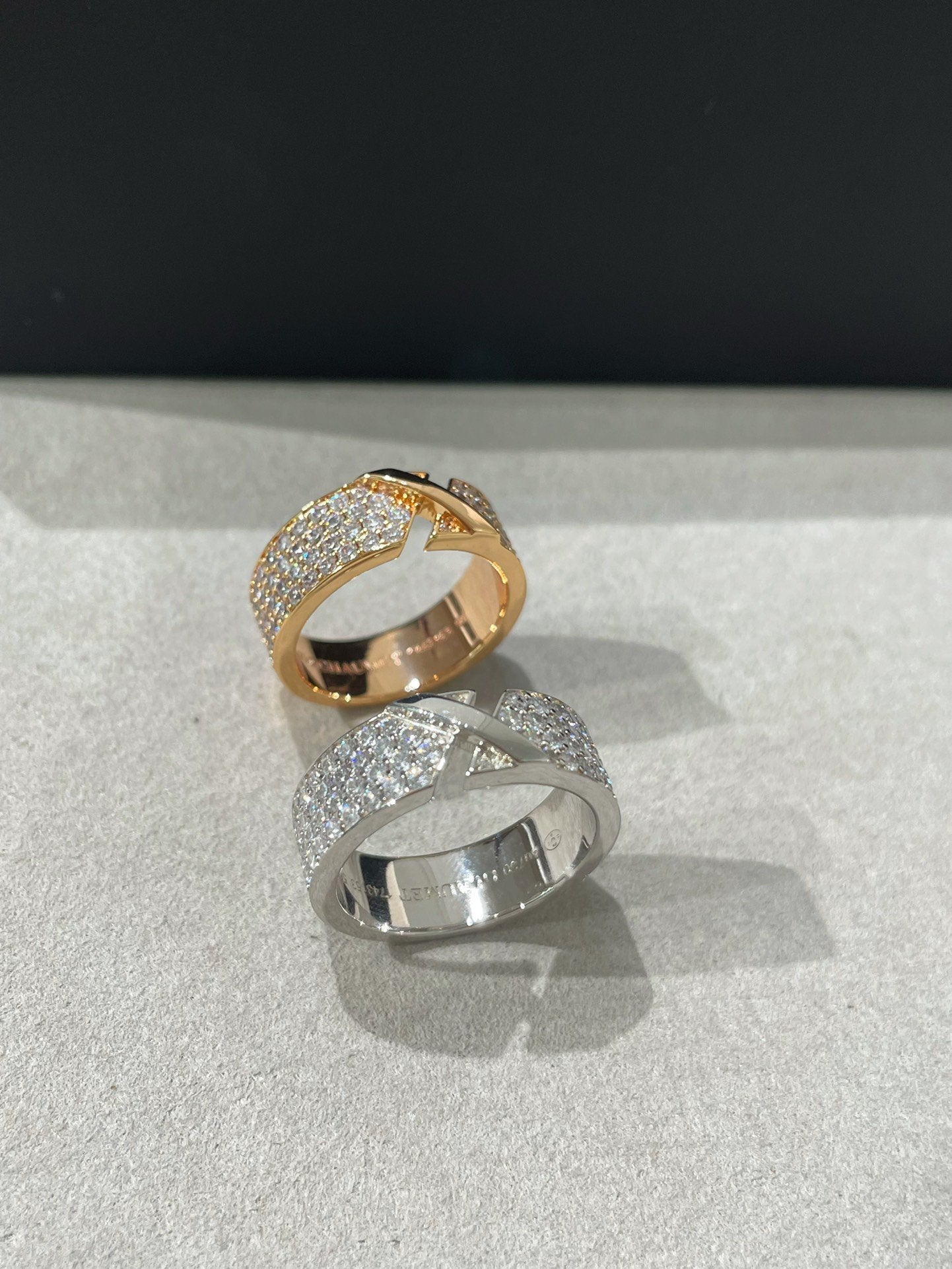[Panda Jewelry]LIENS EVIDENCE  DIAMOND PAVED RING