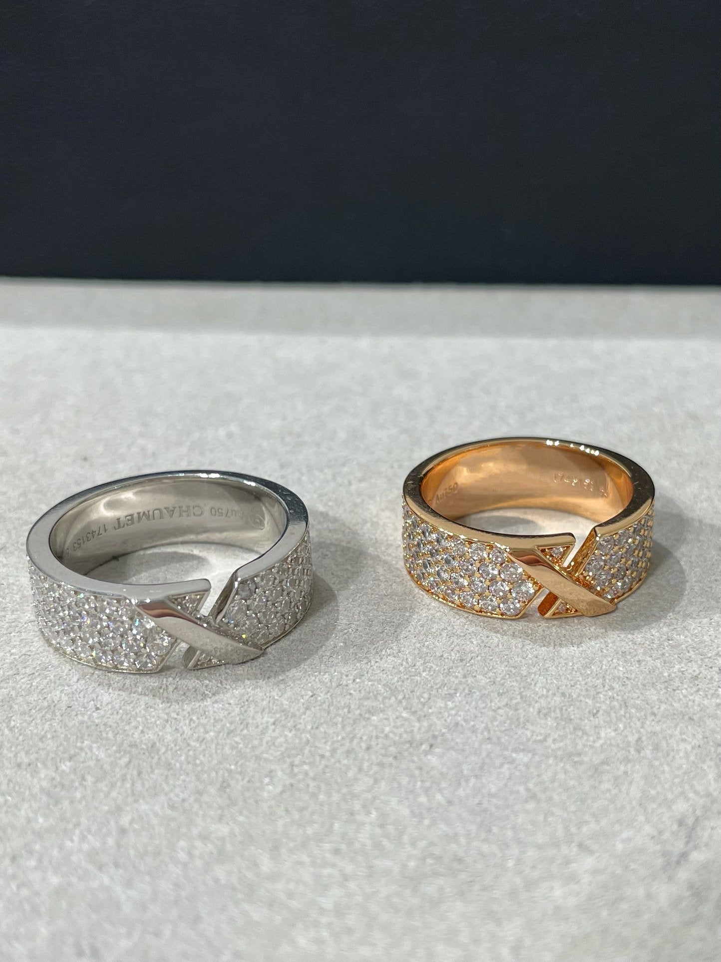 [Panda Jewelry]LIENS EVIDENCE  DIAMOND PAVED RING