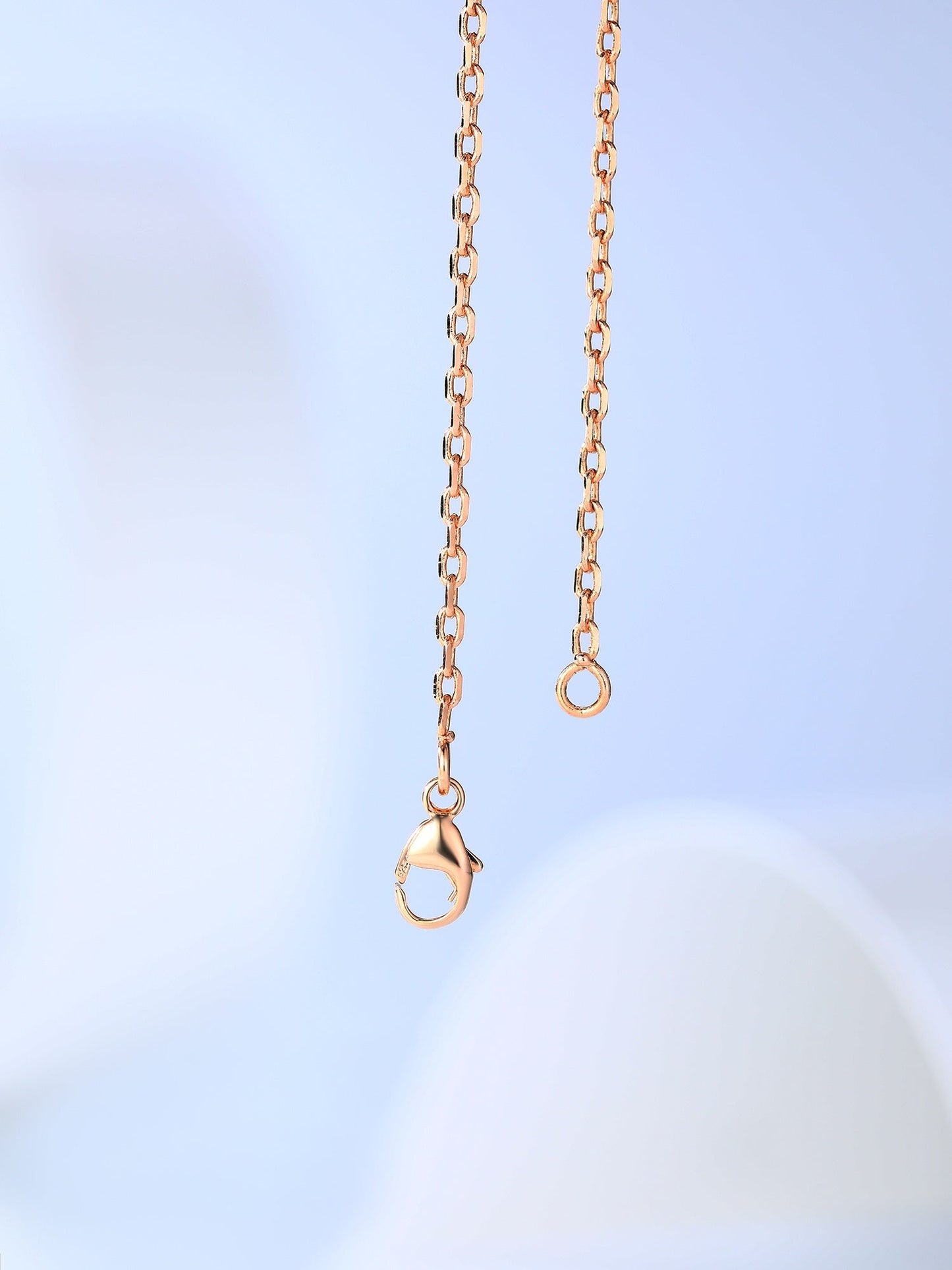 [Panda Jewelry]H CAGE PINK GOLD NECKLACE