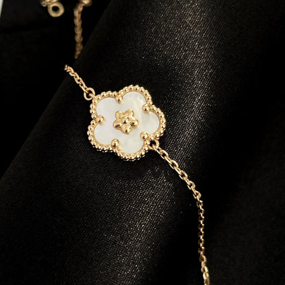 [Panda Jewelry]LUCKY SPRING ROSE GOLD MOP BRACELET