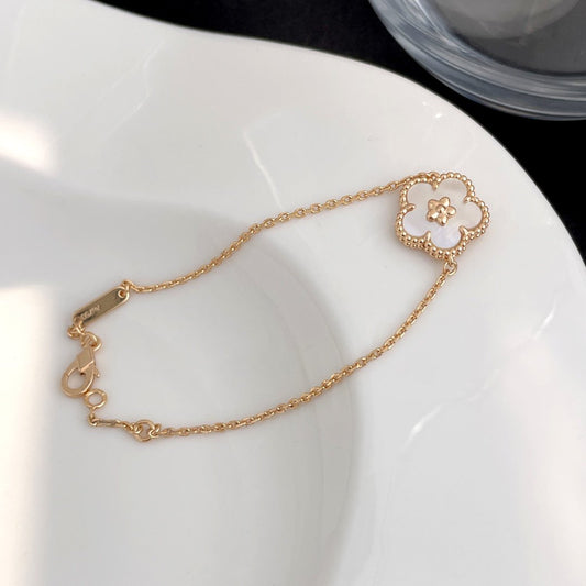 [Panda Jewelry]LUCKY SPRING ROSE GOLD MOP BRACELET