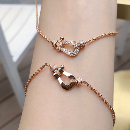 [Panda Jewelry]FORCE 10 PINK GOLD DIAMOND NECKLACE