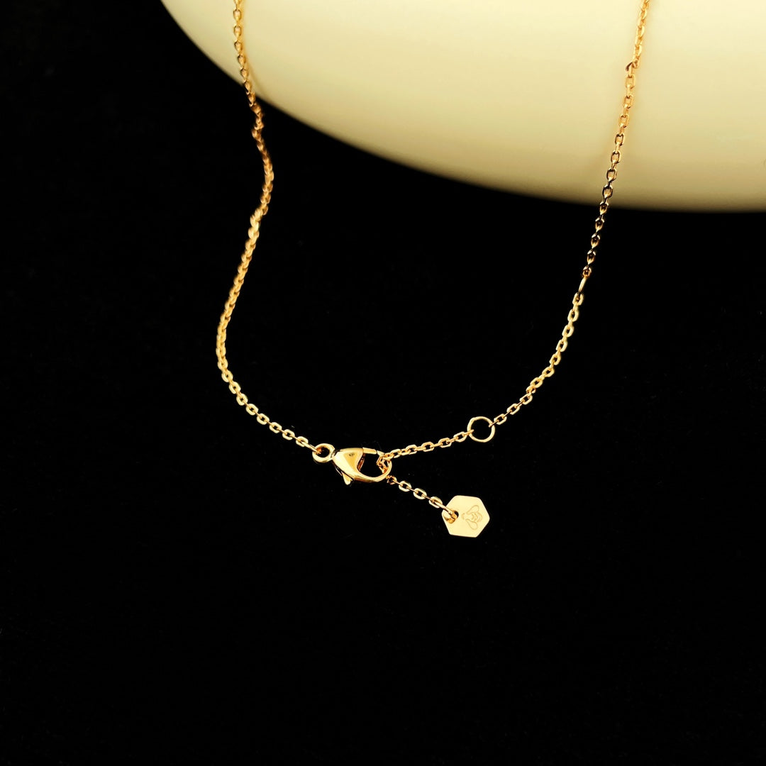 [Panda Jewelry]BEE MINI PEDANT DIAMOND NECKLACE