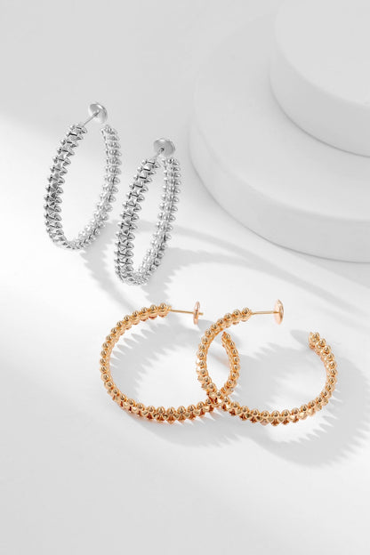 [Panda Jewelry]CLASH HOOP EARRINGS