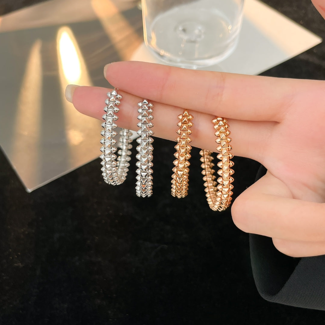 [Panda Jewelry]CLASH HOOP EARRINGS