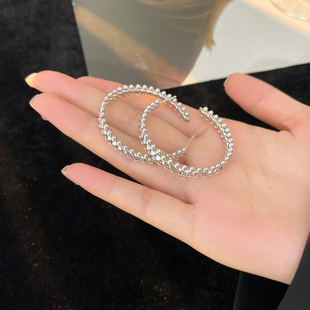 [Panda Jewelry]CLASH HOOP EARRINGS
