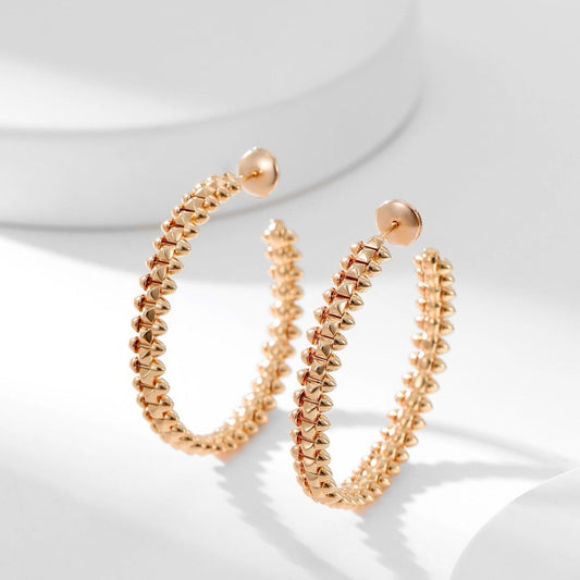 [Panda Jewelry]CLASH HOOP EARRINGS