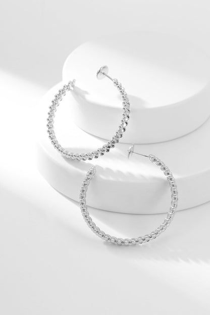 [Panda Jewelry]CLASH HOOP EARRINGS