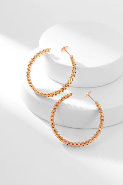 [Panda Jewelry]CLASH HOOP EARRINGS