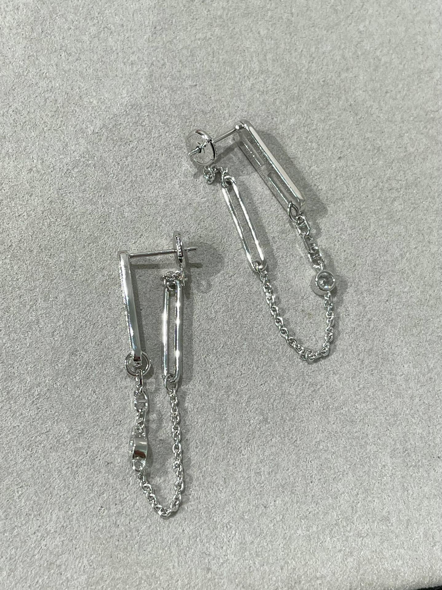 [Panda Jewelry]CHAINE CHAOS DIAMOND DROP EARRINGS