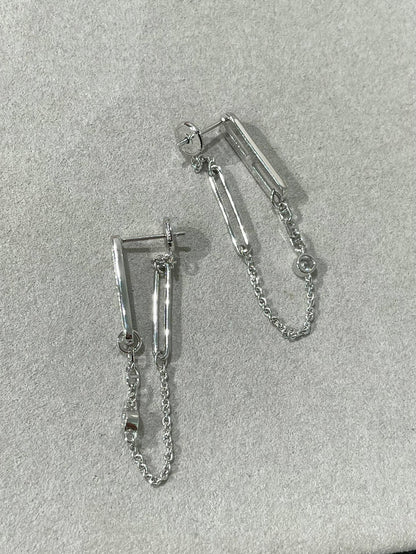 [Panda Jewelry]CHAINE CHAOS DIAMOND DROP EARRINGS
