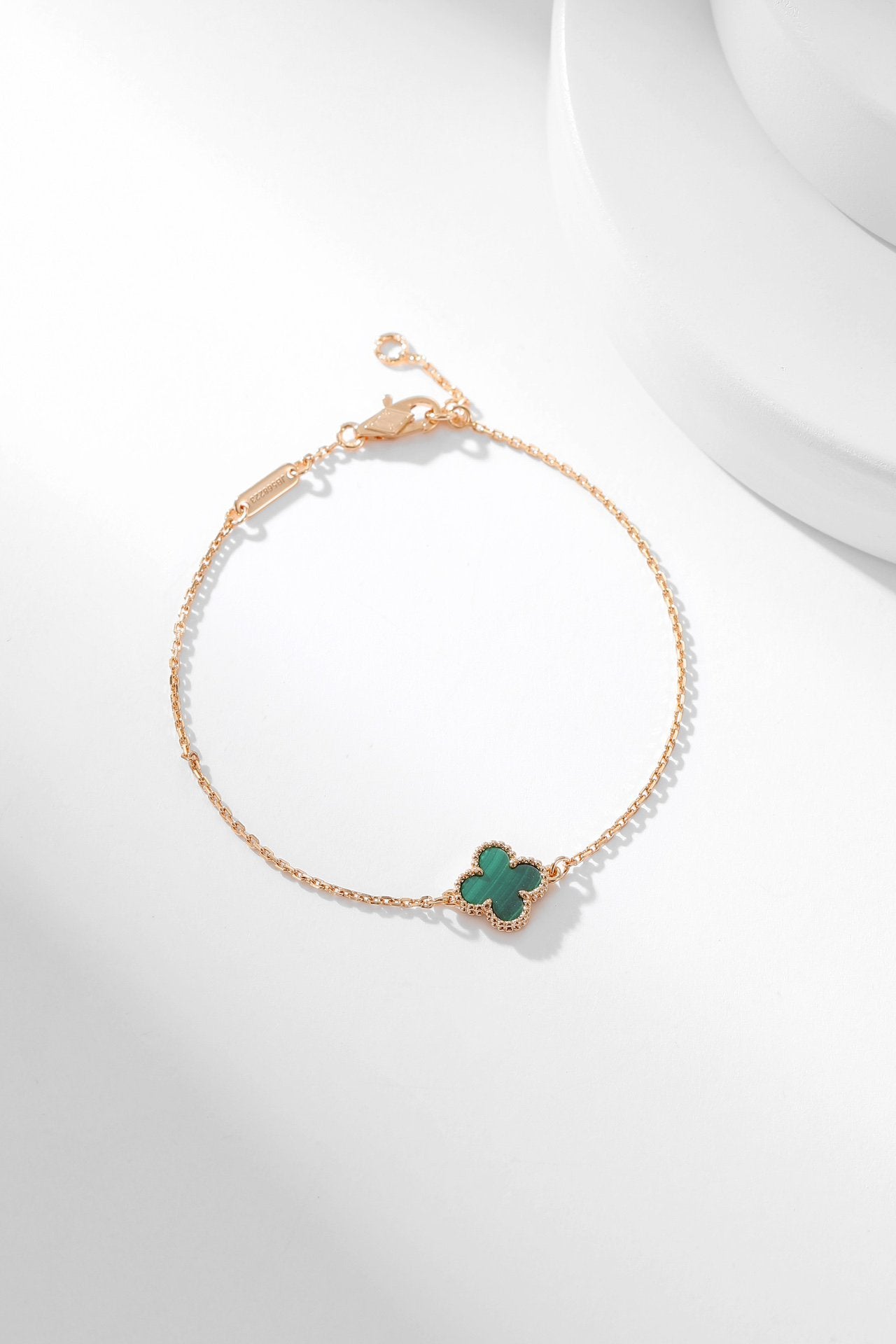 [Panda Jewelry]CLOVER BRACELET MALACHITE 1 MOTIF
