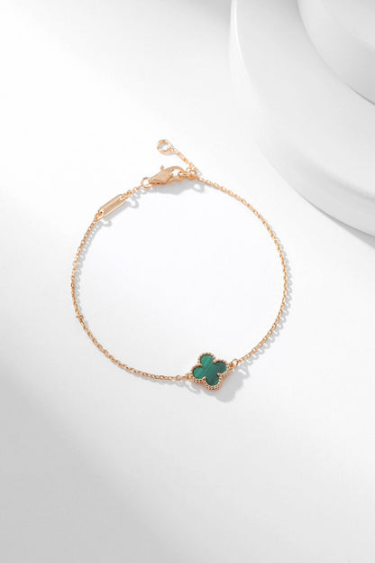 [Panda Jewelry]CLOVER BRACELET MALACHITE 1 MOTIF