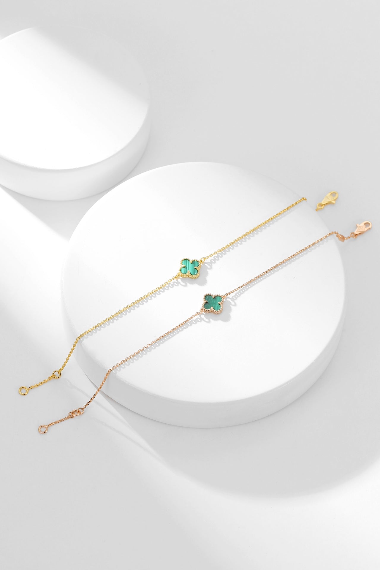 [Panda Jewelry]CLOVER BRACELET MALACHITE 1 MOTIF