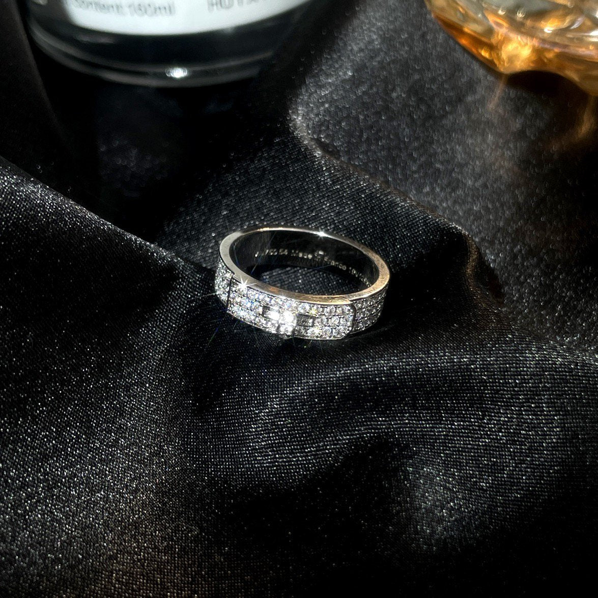 [Panda Jewelry]KELLY SILVER DIAMOND RING
