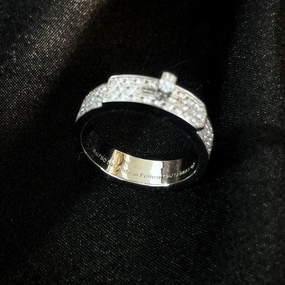 [Panda Jewelry]KELLY SILVER DIAMOND RING