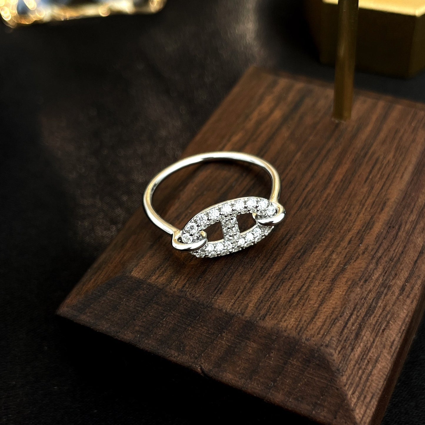 [Panda Jewelry]RONDE SMALL SILVER DIAMOND RING