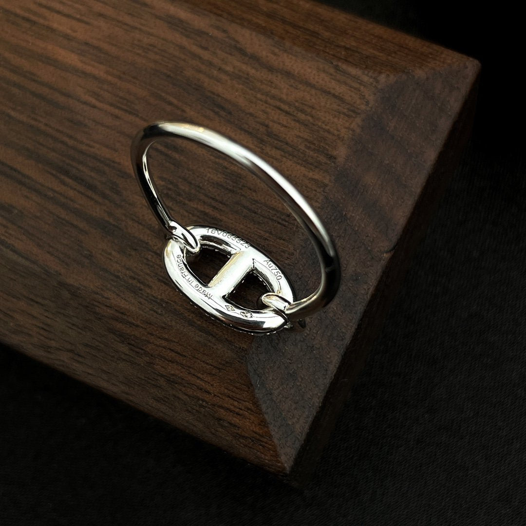 [Panda Jewelry]RONDE SMALL SILVER DIAMOND RING