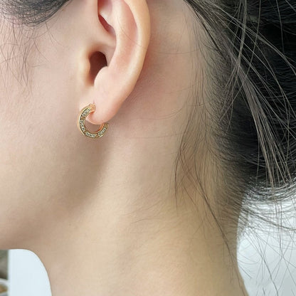 [Panda Jewelry]LOVE DIAMOND EARRINGS