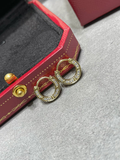 [Panda Jewelry]LOVE DIAMOND EARRINGS