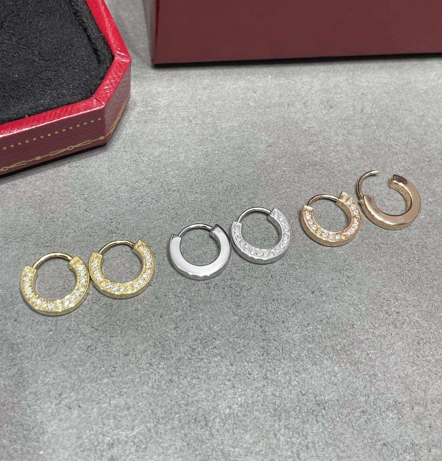 [Panda Jewelry]LOVE DIAMOND EARRINGS