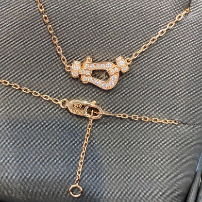 [Panda Jewelry]FORCE 10 DIAMOND PINK GOLD NECKLACE MINI MODEL