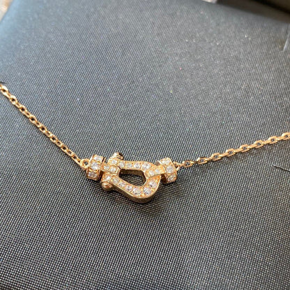 [Panda Jewelry]FORCE 10 DIAMOND PINK GOLD NECKLACE MINI MODEL