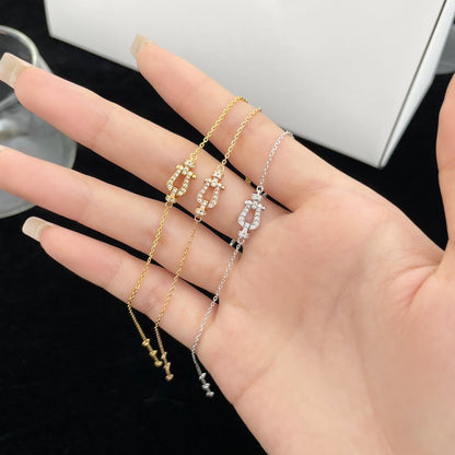[Panda Jewelry]FORCE 10 FULL DIAMOND BUCKLE CHAIN LINK MINI MODEL