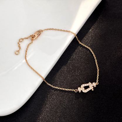 [Panda Jewelry]FORCE 10 FULL DIAMOND BUCKLE CHAIN LINK MINI MODEL