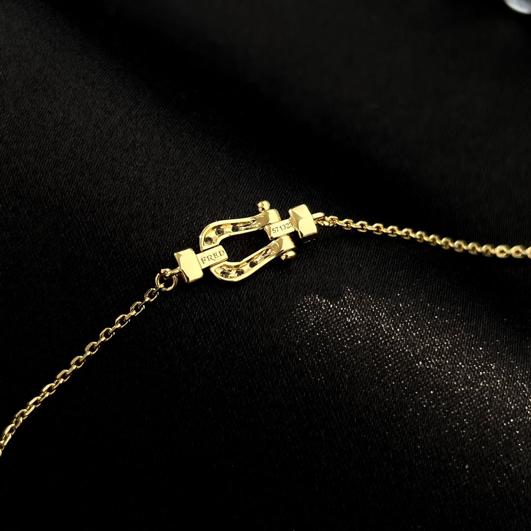 [Panda Jewelry]FORCE 10 FULL DIAMOND BUCKLE CHAIN LINK MINI MODEL