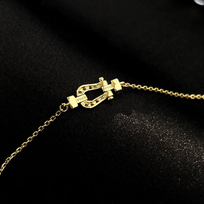 [Panda Jewelry]FORCE 10 FULL DIAMOND BUCKLE CHAIN LINK MINI MODEL