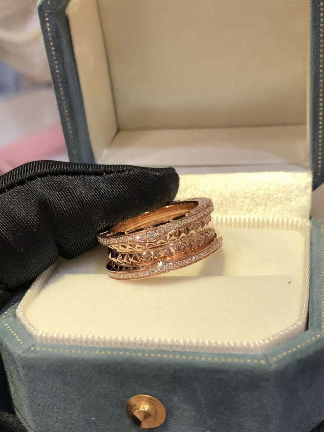 [Panda Jewelry]ZERO 1 ROCK DIAMOND PINK GOLD