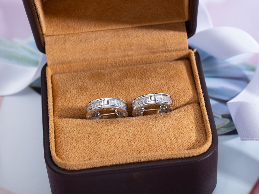 [Panda Jewelry]ZERO 1 MINI SILVER DIAMOND EARRINGS
