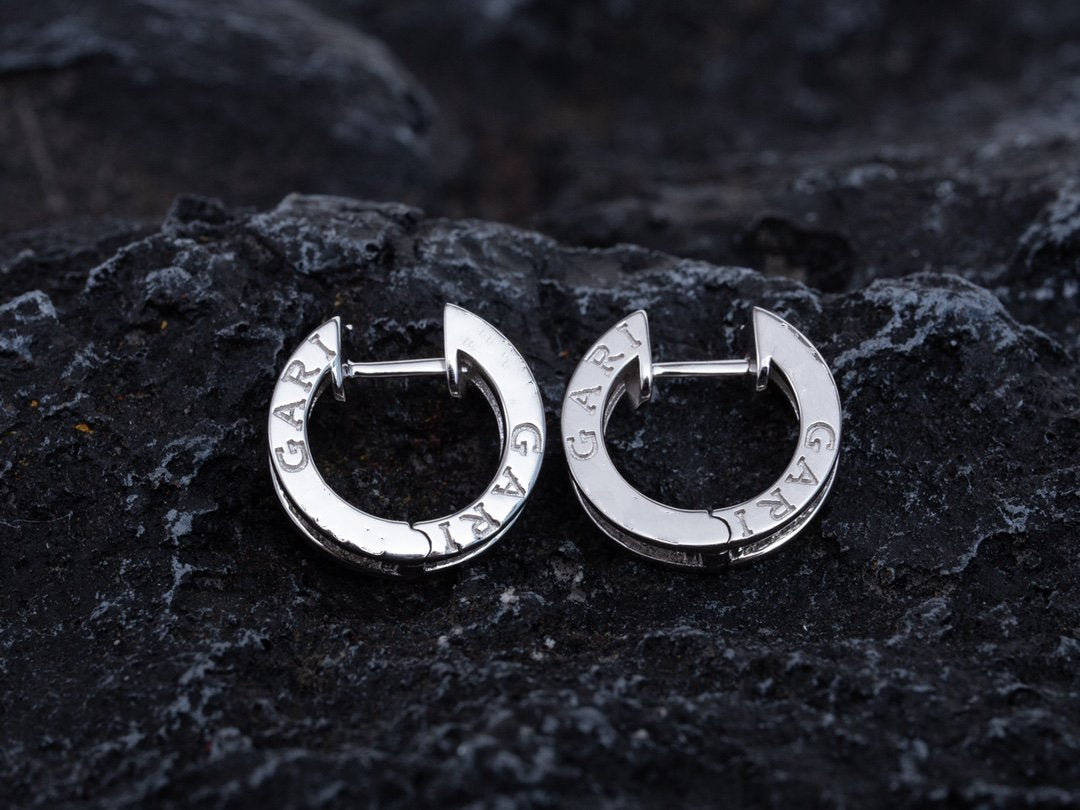 [Panda Jewelry]ZERO 1 MINI SILVER DIAMOND EARRINGS