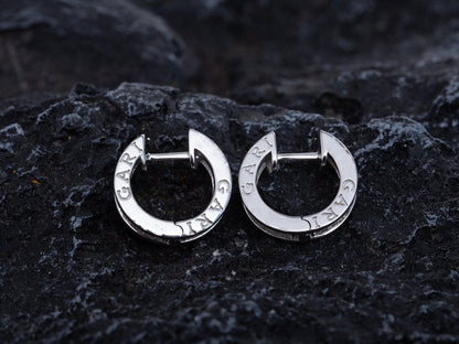 [Panda Jewelry]ZERO 1 MINI SILVER DIAMOND EARRINGS