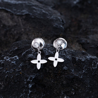 [Panda Jewelry]VIDYLLE SILVER DIAMOND MINI DROP EARRINGS