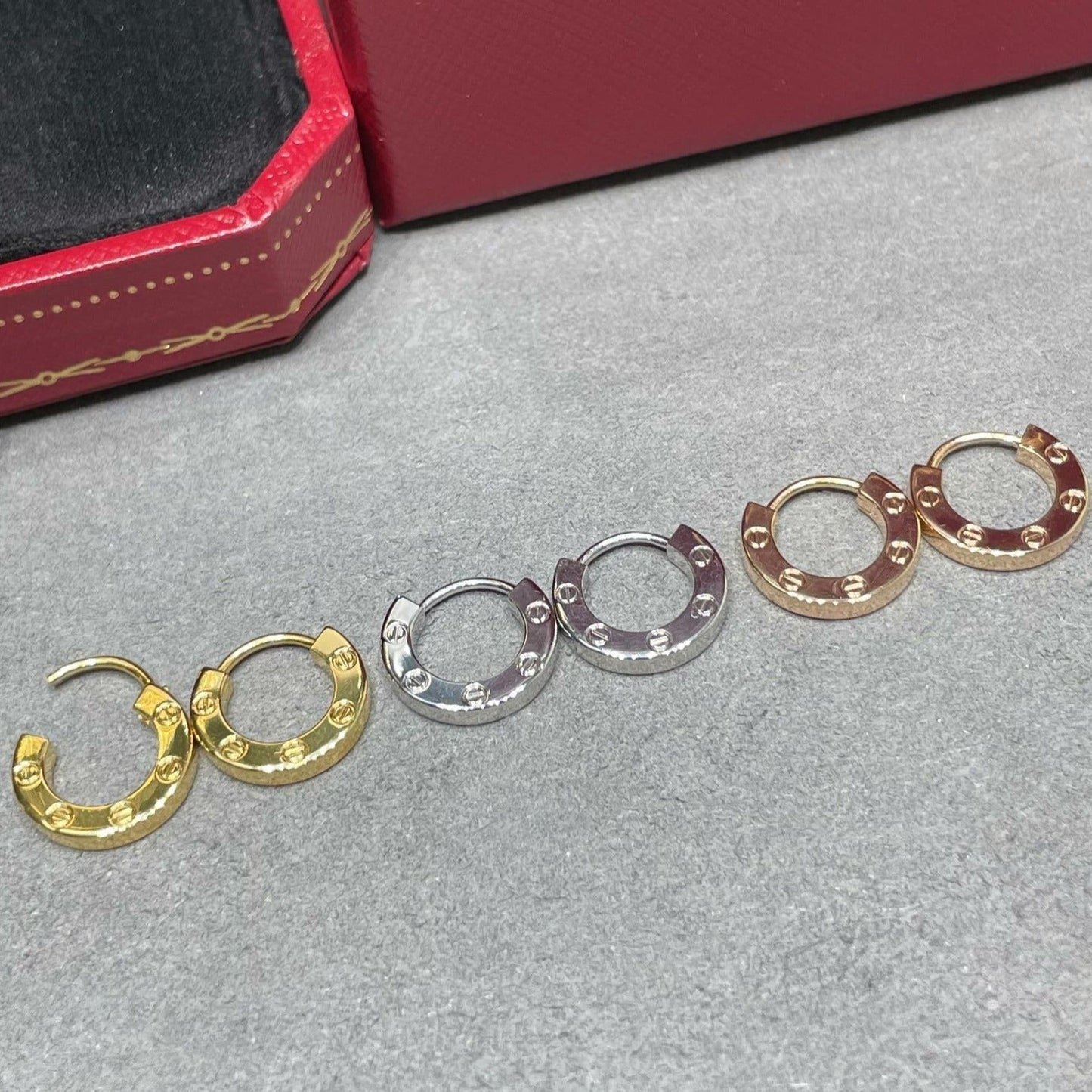 [Panda Jewelry]LOVE MINI EARRINGS