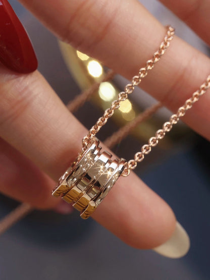[Panda Jewelry]ZERO 1 PINK GOLD NECKLACE