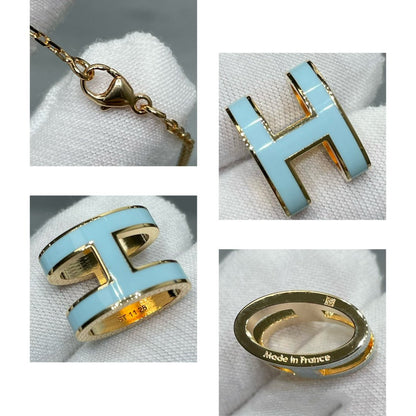 [Panda Jewelry]POP H SKY BLUE NECKLACE