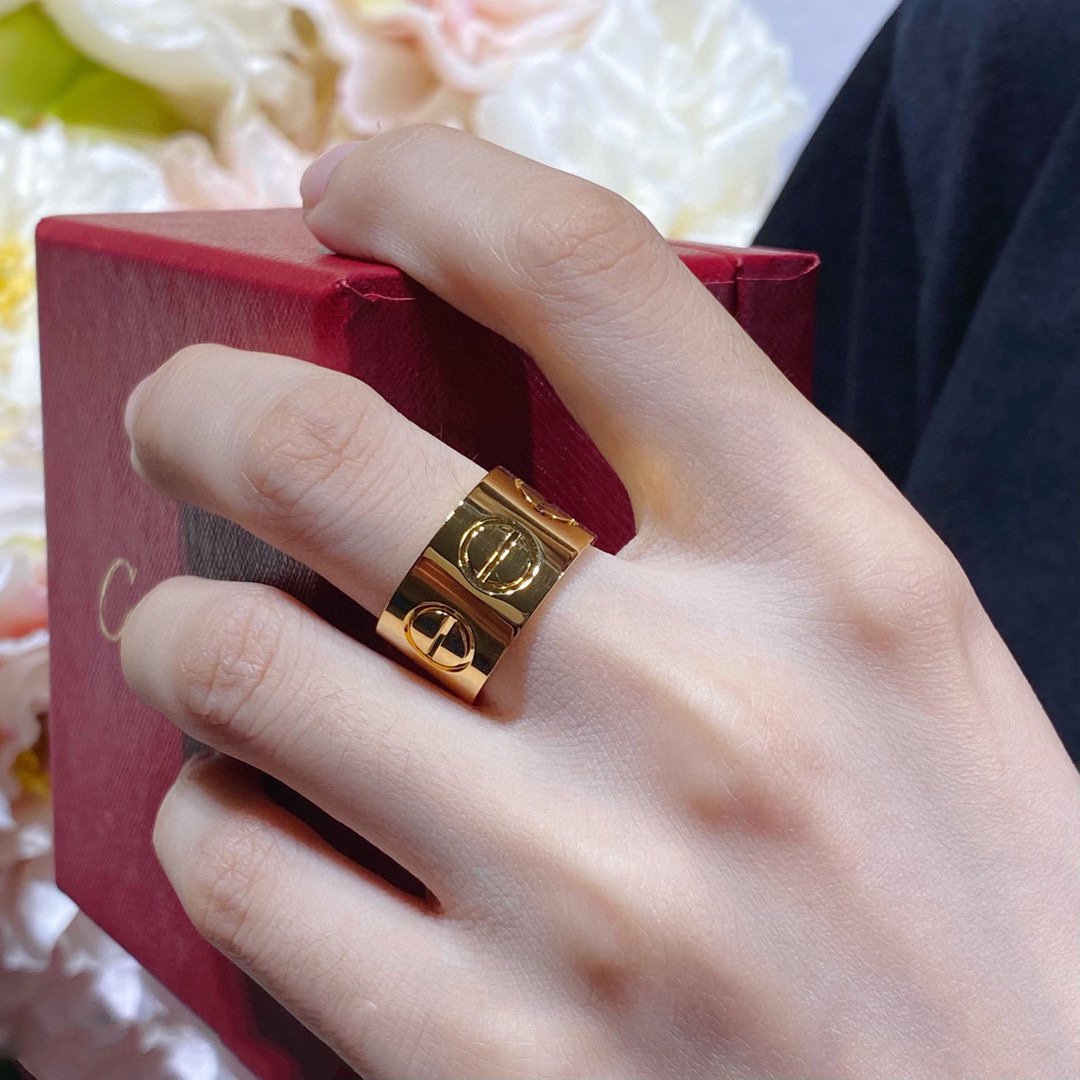[Panda Jewelry]LOVE 11MM LARGE RING
