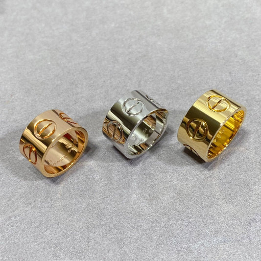[Panda Jewelry]LOVE 11MM LARGE RING