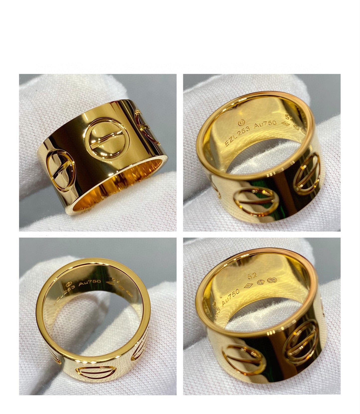 [Panda Jewelry]LOVE 11MM LARGE RING