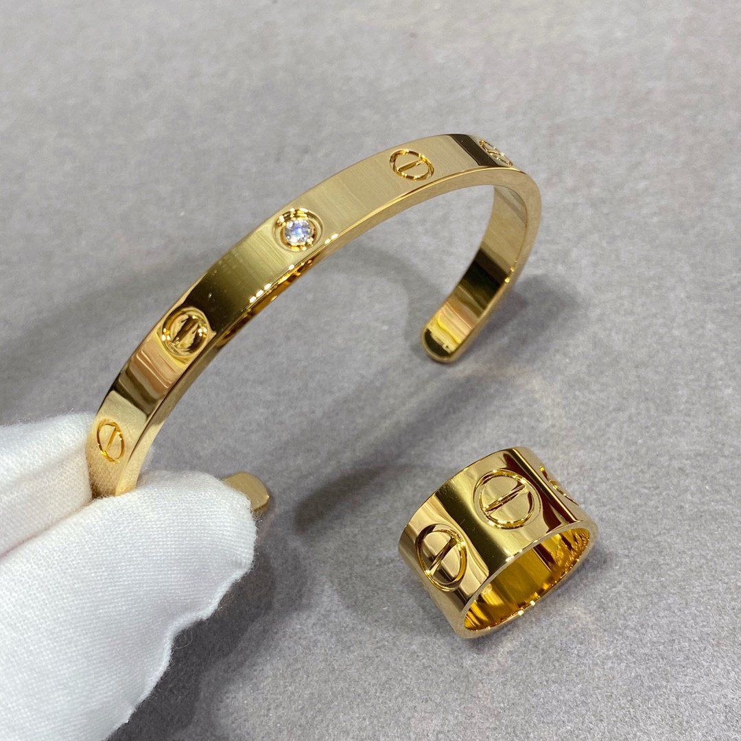 [Panda Jewelry]LOVE 11MM LARGE RING