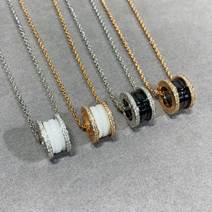 [Panda Jewelry]ZERO 1 DIAMOND CERAMIC NECKLACE