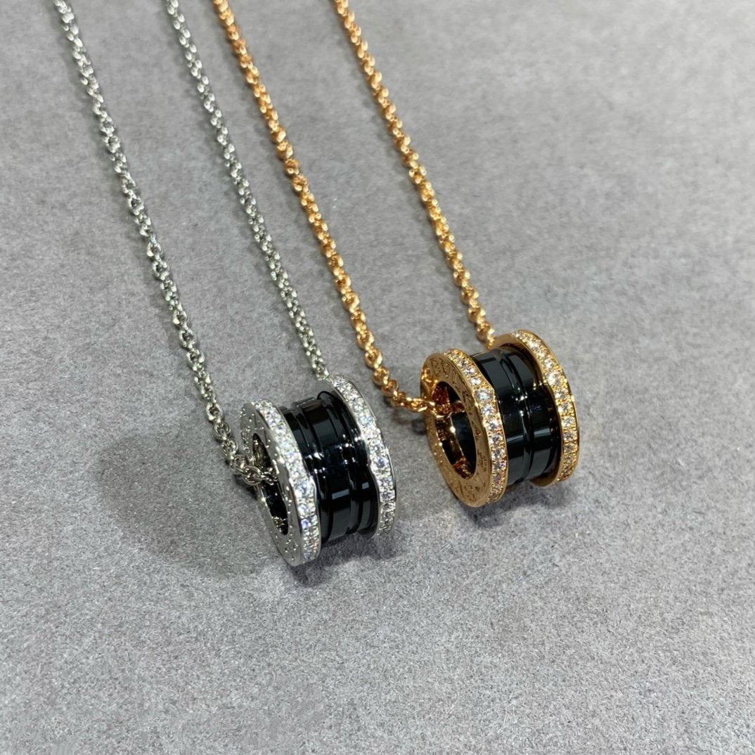 [Panda Jewelry]ZERO 1 DIAMOND CERAMIC NECKLACE