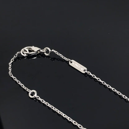 [Panda Jewelry]CLOVER PIETERSITE SILVER LONG NECKLACE