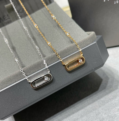 [Panda Jewelry]MOVE UNO DIAMOND NECKLACE