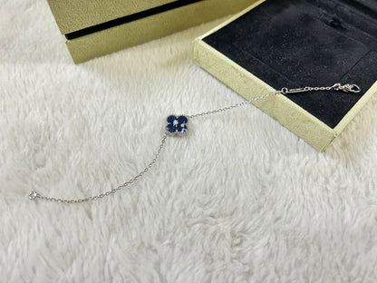 [Panda Jewelry]CLOVER 1 MOTIF PIETERSITE BRACELET