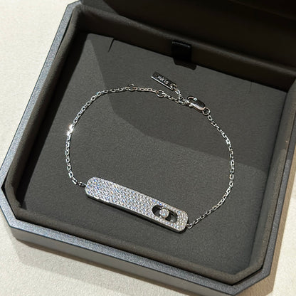 [Panda Jewelry]MOVE CLASSIQUE DIAMOND PAVED BRACELET