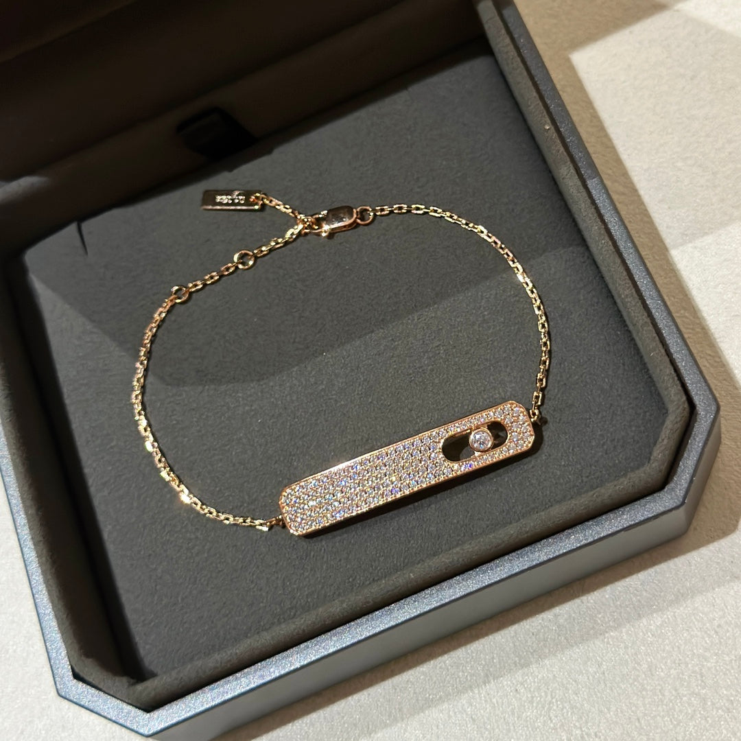 [Panda Jewelry]MOVE CLASSIQUE DIAMOND PAVED BRACELET